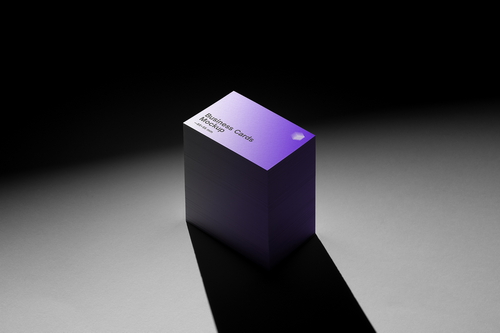 Business Cards Mockup Scene 01 / Null Series