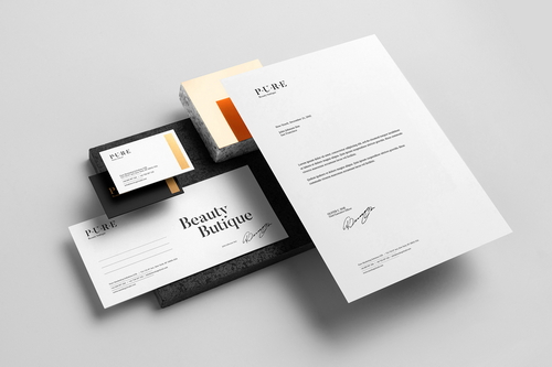 Pure Stationery Branding Mockup Scene 13
