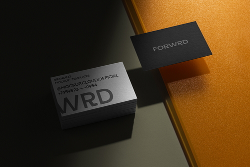Forwrd Business Cards Branding Mockup Scene 01