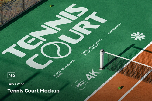 Tennis Court Mockup