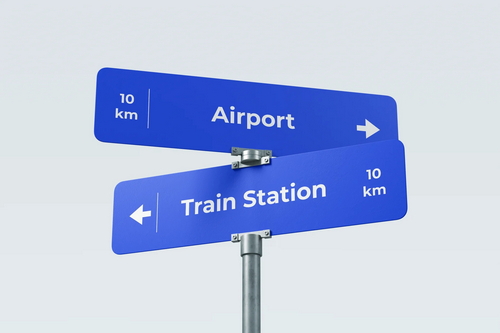 High Quality Street Sign Mockup