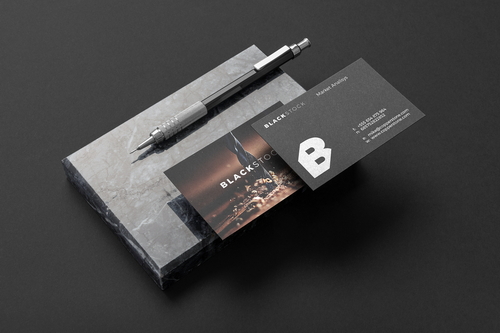 Blackstock Business Cards Mockup Scene 08