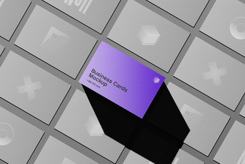 Business Cards Mockup Scene 02 / Null Series