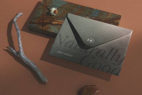 Nude Envelope Branding Mockup Scene 05