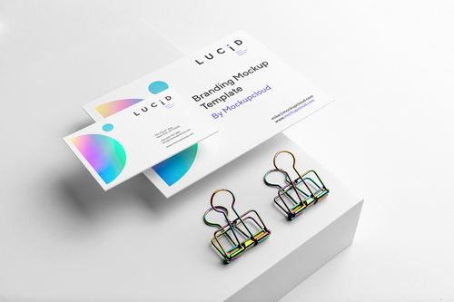 Lucid Stationery Branding Mockup Scene 17