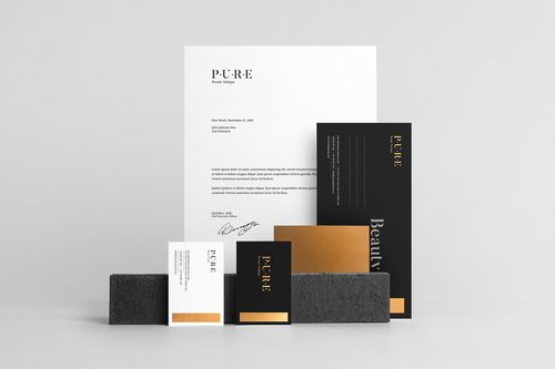 Pure Stationery Branding Mockup Scene 17