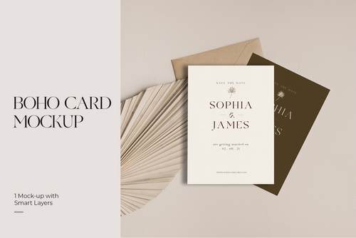 Boho Card Photo Mockups #03