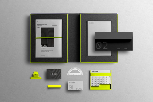 Core Branding Stationery Mockup Scene 05