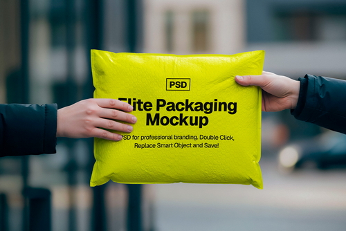 Elite Bubble Mailer Packaging Mockup