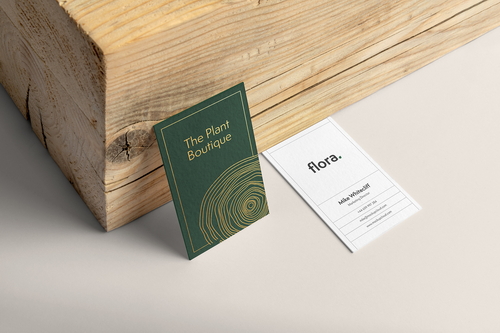 Flora Business Cards Mockup Scene 11