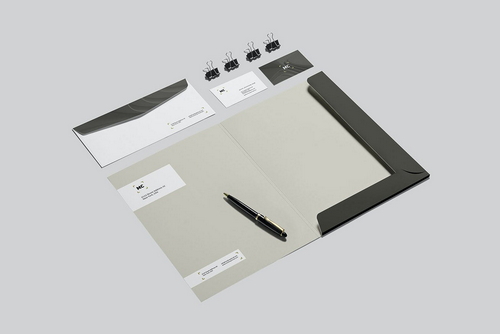 Business Stationery Branding Mockup Scene 04