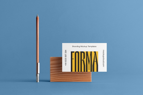 Forma Business Card Branding Mockup Scene 16