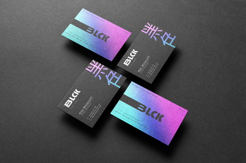 Blck Business Cards Branding Mockup Scene 10