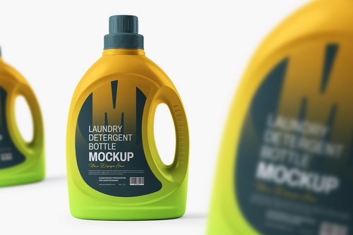 Laundry Detergent Bottle Mockup