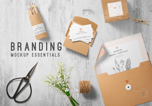 Branding Mockup Essentials Scene 08
