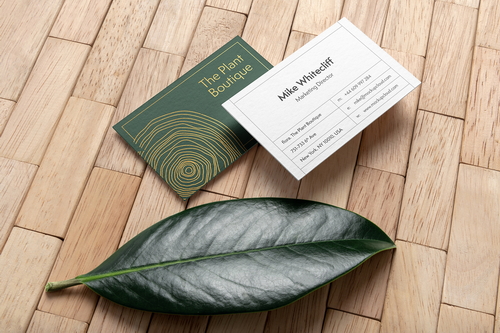 Flora Business Cards Mockup Scene 14