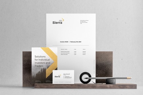 Sierra Stationery Branding Mockup Scene 10