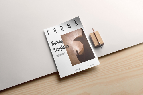 Forma A4 Letterhead Branding Mockup Scene 09