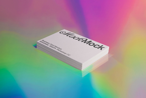 Business Card Mockup 'Iridescence'