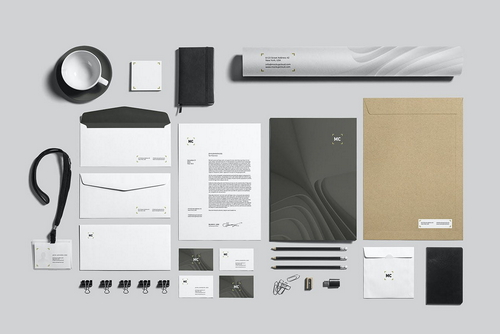 Business Stationery Branding Mockup Scene 02