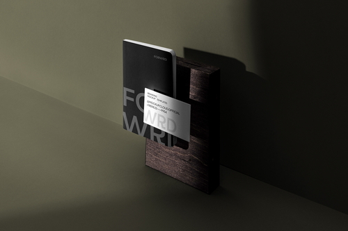 Forwrd Notebook and Business Cards Mockup Scene 14