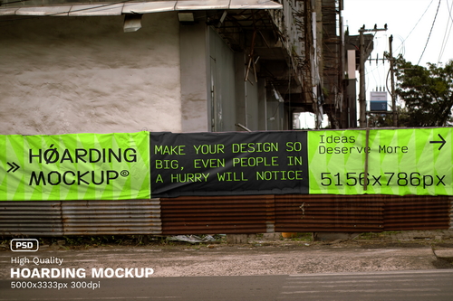 Urban Edition Hoarding Mockup