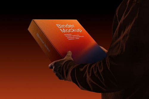 Binder Box Mockup Scene / Blackout Series 02