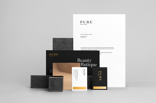 Pure Stationery Branding Mockup Scene 16
