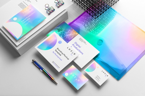 Lucid Stationery Branding Mockup Scene 06