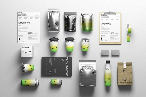 Coffee Packaging Branding Mockup Set