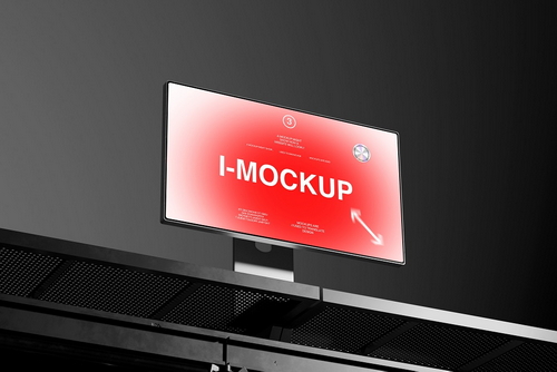 iMac Outdoor Display Mockup Template