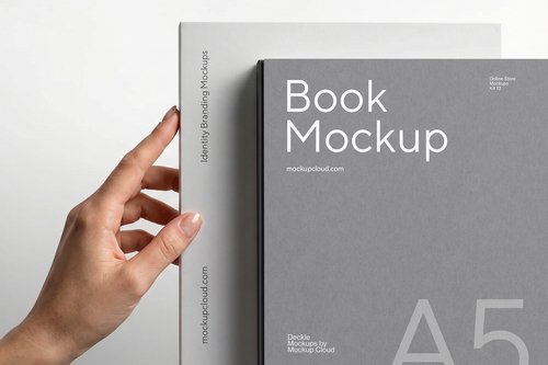 Book Mockup / Deckle Series 01