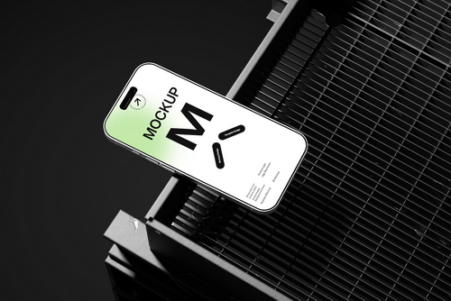 Minimal Industrial Smartphone Mockup Template