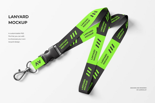 High Quality Lanyard Mockup