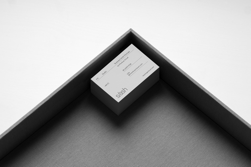 Business Cards Mockup Scene / Slash Series 03