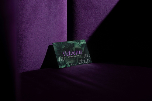 Business Card Mockup Scene 01 / Velvetty Series