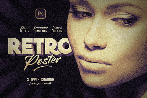 Stipple Shading Photoshop Template