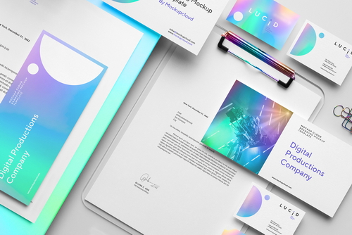 Lucid Stationery Branding Mockup Scene 02