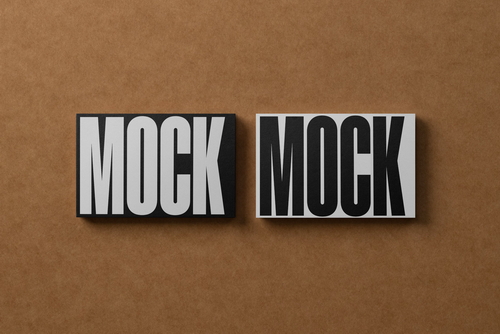 Business Cards Mockup 'Craft'