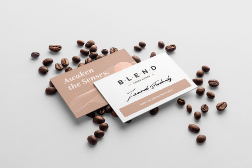 Coffee Business Card Mockup Scene 28