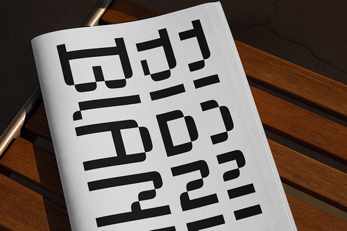 Folded Editorial Poster Mockup
