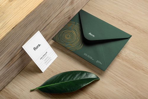 Flora Branding Stationery Mockup Scene 08