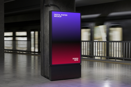 Subway Digital Poster Mockup