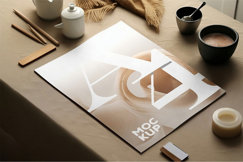 A4 paper mockup