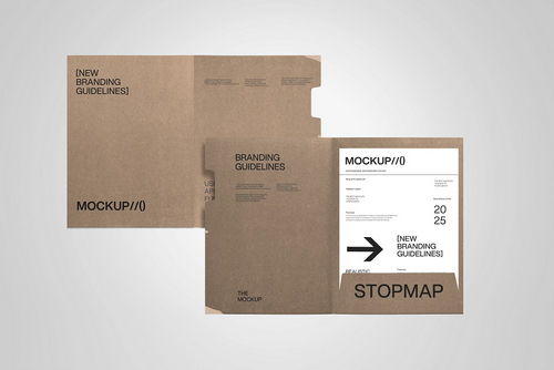 Branding Guidelines Stopmap Folder Mockup