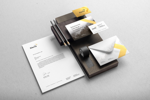 Sierra Stationery Branding Mockup Scene 01