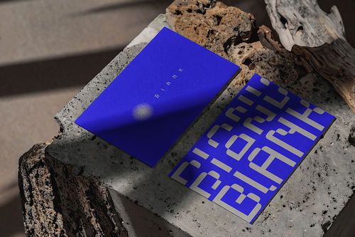 Natural Shadow Business Card Mockup