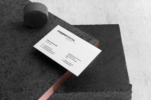 Copperstone Business Card Mockup Scene 19
