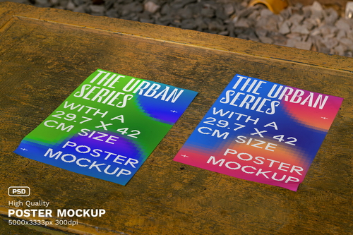 Poster Mockup / Urban Realistic Scene Series