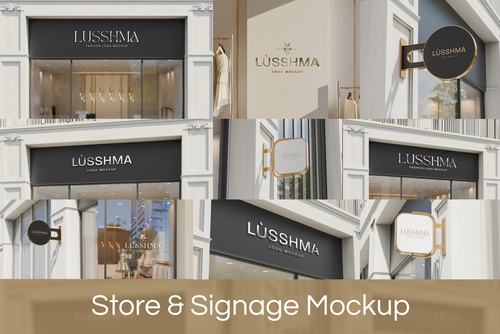Sign & Storefront mockup